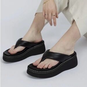 Miista Black Platform Sandals